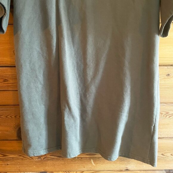 BeachLunchLounge Green cotton bell sleeve tshirt dress Size Small - Picture 6 of 9